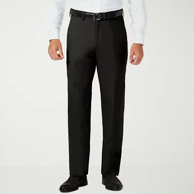 J.M Haggar® Mens Classic Fit Flat Front Sharkskin Dress Pant