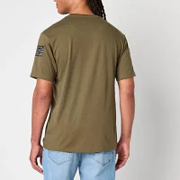 Buckhorn River Mens Crew Neck Short Sleeve Regular Fit Americana Graphic T-Shirt
