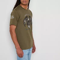Buckhorn River Mens Crew Neck Short Sleeve Regular Fit Americana Graphic T-Shirt