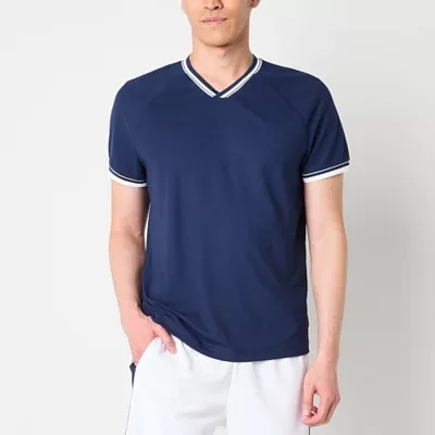 Xersion Pique Mens V Neck Short Sleeve T-Shirt