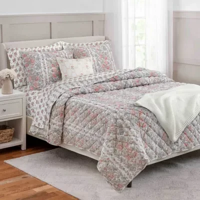 Martha Stewart Lula Floral Reversible Quilt