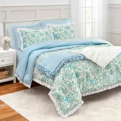 Martha Stewart Marguerite 3-pc. Floral Midweight Reversible Comforter Set
