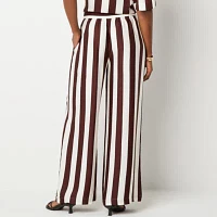 Worthington Womens Wide Leg Pull-On Pants