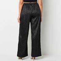 Bold Elements Womens Mid Rise Wide Leg Pull-On Pant