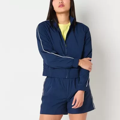 Xersion Womens Woven Lightweight Track Jacket