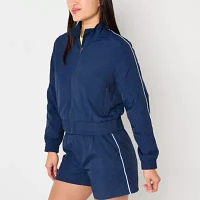 Xersion Womens Woven Lightweight Track Jacket