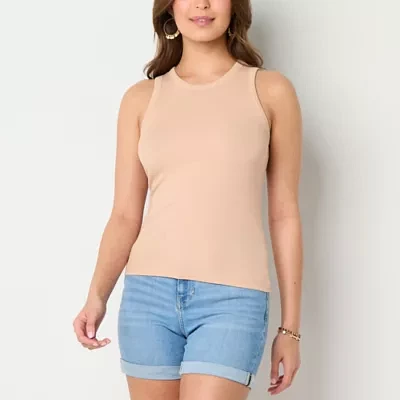 a.n.a Womens High Neck Sleeveless Tank Top
