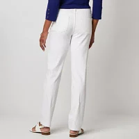 Liz Claiborne Womens High Rise Straight Leg Jean