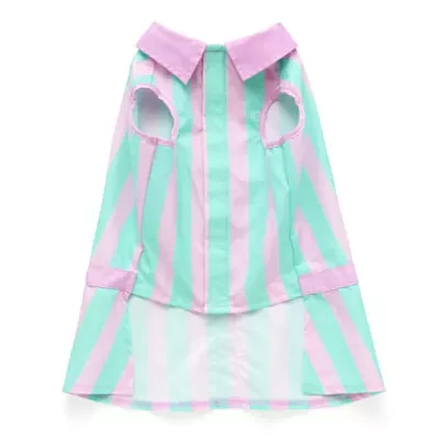 Paw & Tail Pink And Blue Striped Dog Pet Dresses