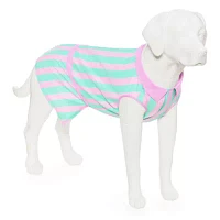 Paw & Tail Pink And Blue Striped Dog Pet Dresses