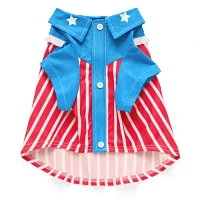 Paw & Tail Americana Button-Up Dog Pet T-Shirts