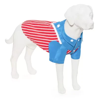 Paw & Tail Americana Button-Up Dog Pet T-Shirts