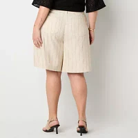 Worthington Womens Bermuda Short-Plus