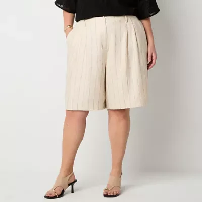 Worthington Womens Bermuda Short-Plus