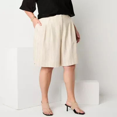 Worthington Womens Bermuda Short-Plus