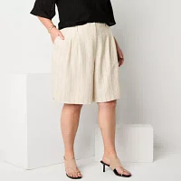 Worthington Womens Bermuda Short-Plus