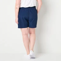Xersion Womens Plus Woven Pull-On Short