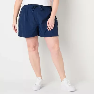 Xersion Womens Plus Woven Pull-On Short
