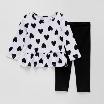 Okie Dokie Baby Girls 2-pc. Pant Set