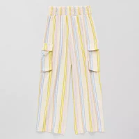 Thereabouts Little & Big Girls Cargo Wide Leg Pull-On Pants