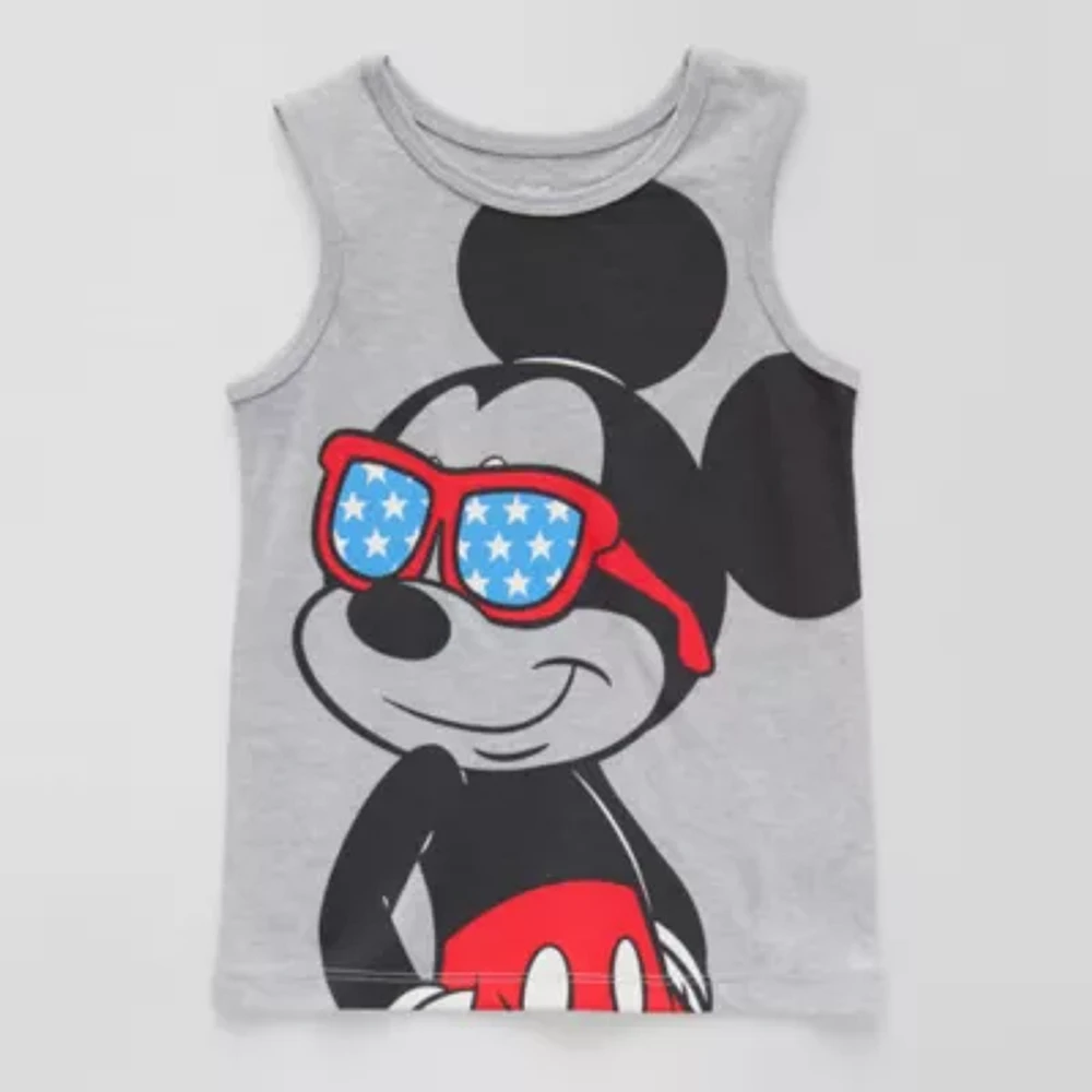 Toddler Boys Crew Neck Mickey Mouse Tank Top