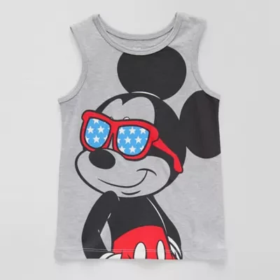 Toddler Boys Crew Neck Mickey Mouse Tank Top