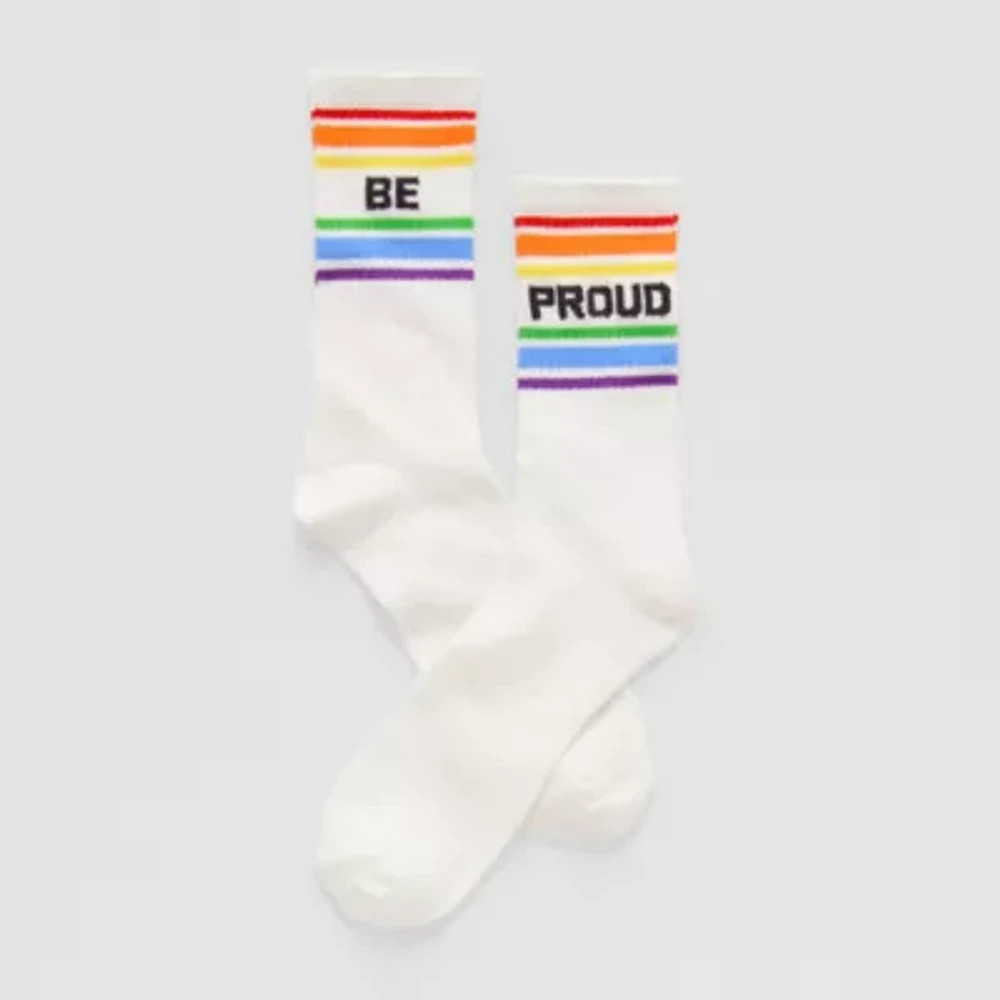 Hope & Wonder Pride Unisex 'Be Proud' Crew Socks