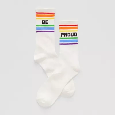 Hope & Wonder Pride Unisex 'Be Proud' Crew Socks