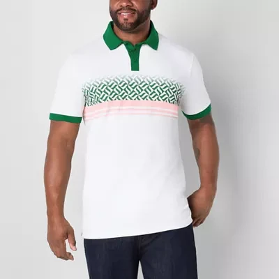 Shaquille O'Neal XLG Big and Tall Mens Regular Fit Short Sleeve Polo Shirt