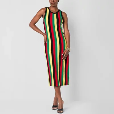 Hope & Wonder Juneteenth Womens Sleeveless Maxi Dress