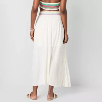 Hope & Wonder Pride Womens Rainbow Waist Maxi Skirt