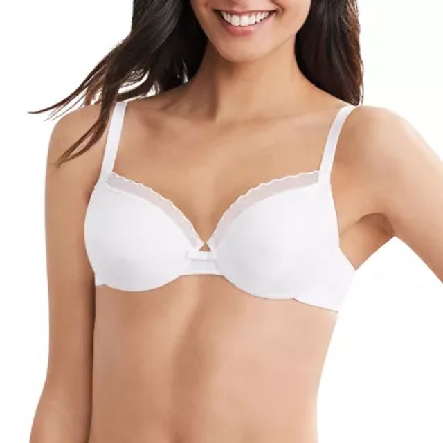 Hanes Womens Ultimate Silky Smooth Comfort Unlined Underwire Bra, 36B 