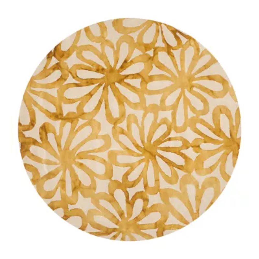 Safavieh Dip Dye Collection Chloe Floral Round Area Rug