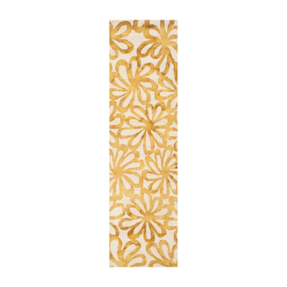 Safavieh Dip Dye Collection Chloe Floral Runner Rug