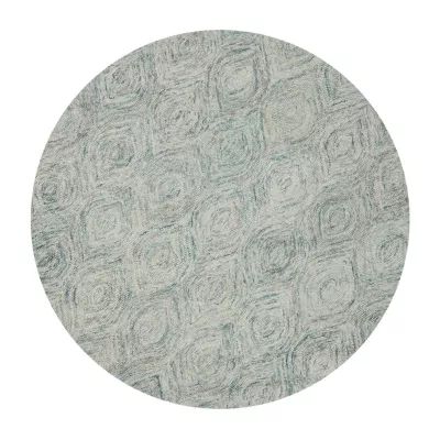 Safavieh Ikat Collection Cheshunt Geometric Round Area Rug