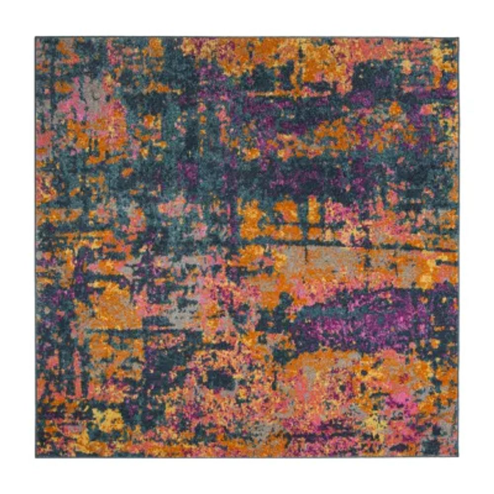 Safavieh Madison Collection Jarvis Abstract Square Area Rug