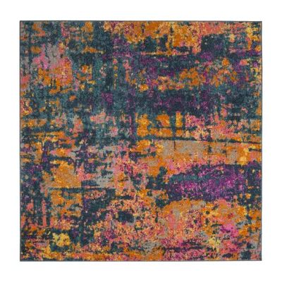 Safavieh Madison Collection Jarvis Abstract Square Area Rug