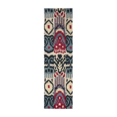 Safavieh Ikat Collection Eirann Geometric Runner Rug