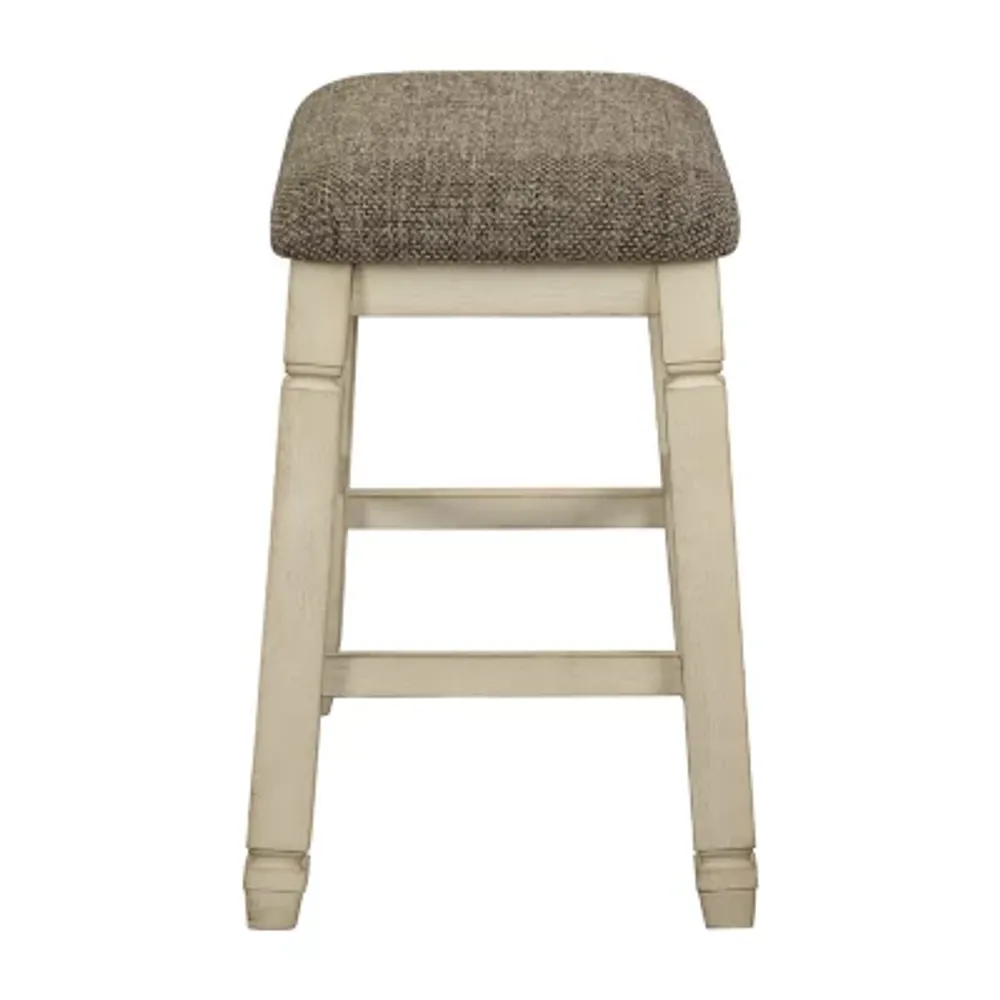 Signature Design by Ashley® Valdine Collection 2-pc. Counter Height Upholstered Bar Stool
