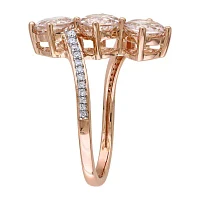 Womens 1/ CT. T.W. Genuine Pink Morganite 14K Rose Gold Cocktail Ring