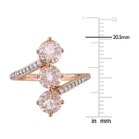 Womens 1/ CT. T.W. Genuine Pink Morganite 14K Rose Gold Cocktail Ring