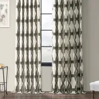 Exclusive Fabrics & Furnishing Sorong 100% Cotton Energy Saving Light-Filtering Rod Pocket Back Tab Single Curtain Panel