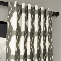 Exclusive Fabrics & Furnishing Sorong 100% Cotton Energy Saving Light-Filtering Rod Pocket Back Tab Single Curtain Panel