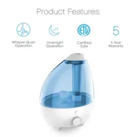 Pure Enrichment MistAire XL Ultrasonic Cool Mist Humidifier