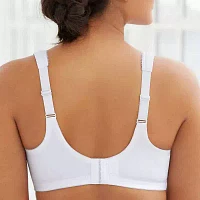 Glamorise Magic Lift® Embroidered Full Figure Support Unlined Wireless Coverage Bra 1016