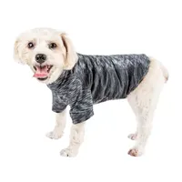 Pet Life ® Active 'Warf Speed' Heathered Ultra-Stretch Sporty Performance Dog T-Shirt