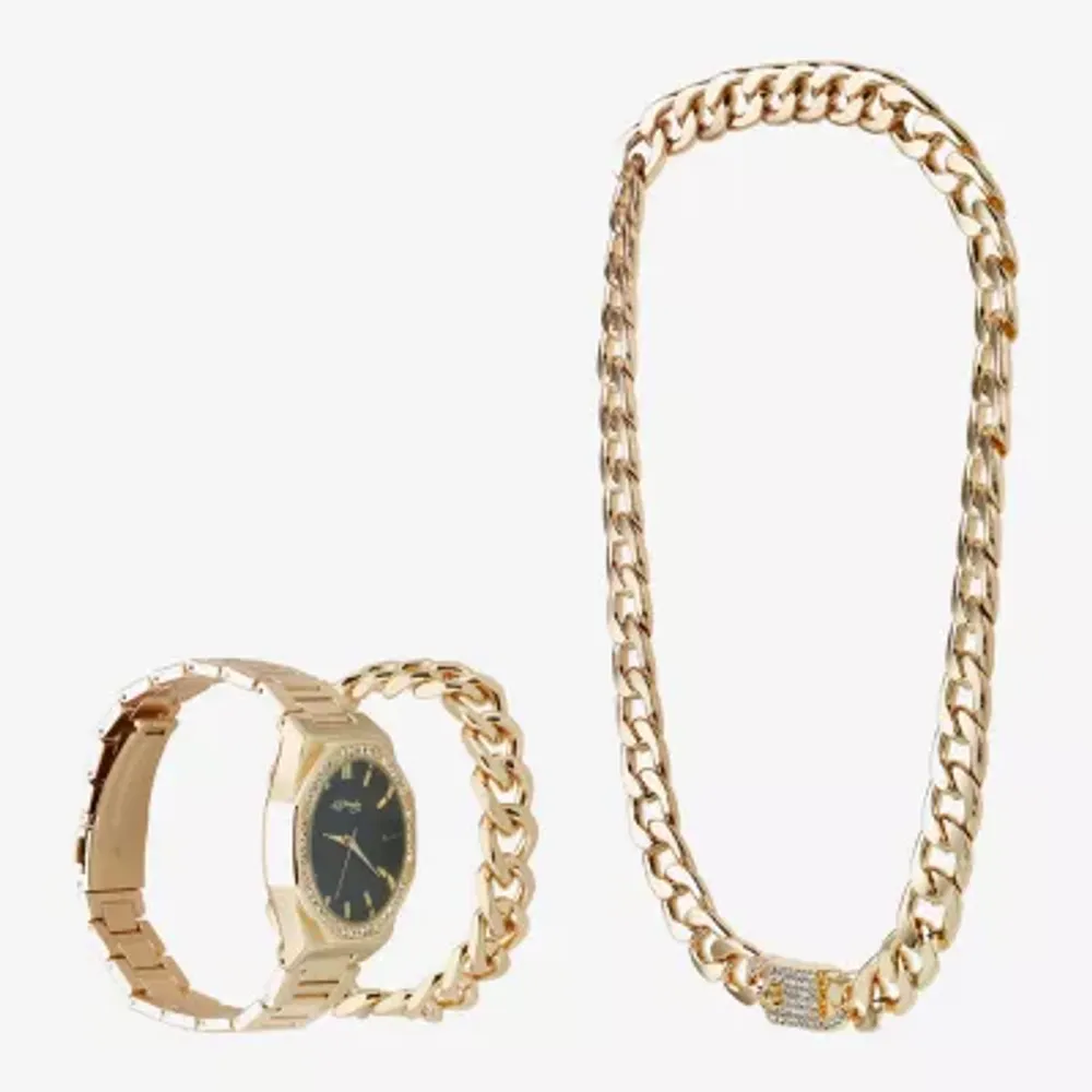 Ed Hardy Mens Gold Tone Bracelet Watch 9747g-42-G27
