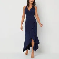 DJ Jaz Womens Sleeveless High-Low Evening Gown