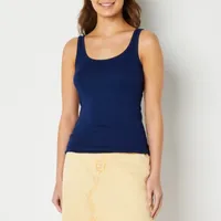 a.n.a Womens Tall Round Neck Sleeveless Tank Top