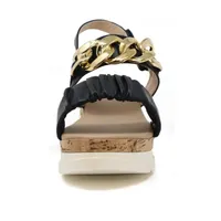 Yoki Brenda-21 Womens Ankle Strap Footbed Sandals